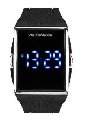 Volkswagen Canarias Reloj LED negro