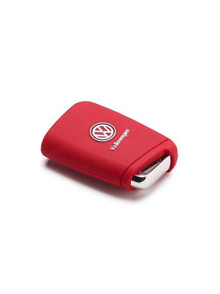 Cubre llaves de silicona Rojo. Volkswagen.
