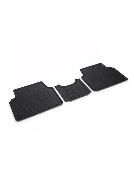 Alfombrillas cuatro estaciones traseras, negro