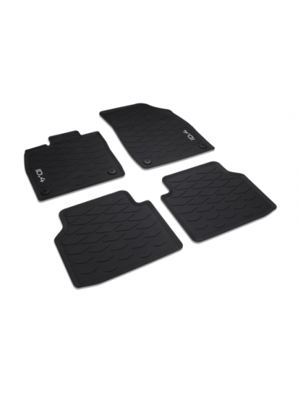 Alfombrillas cuatro estaciones delantera y trasera, negro titanio