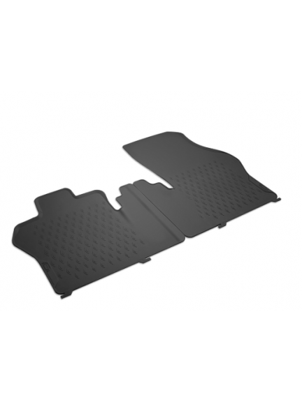 Alfombrillas cuatro estaciones delante, negro, asiento individual del acompañante, vehículo con volante a la izquierda
