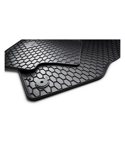 Alfombrillas de goma delanteras y traseras, «Plus», negro