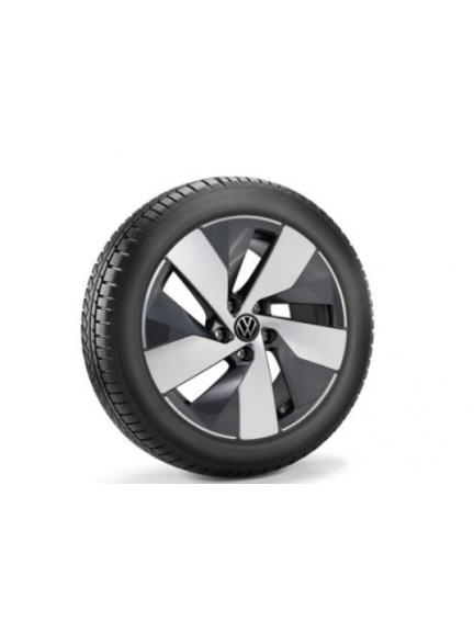 Rueda completa para invierno «Bologna», grafito oscuro metalizado/pulido brillante, derecha