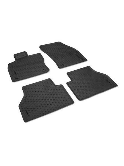 Alfombrillas cuatro estaciones delanteras y traseras, negro titanio