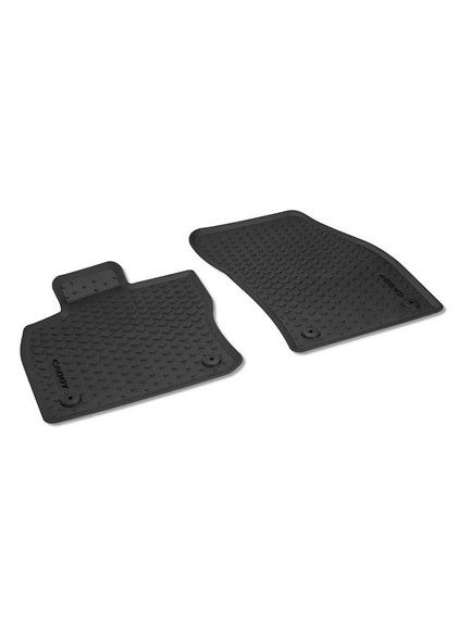 Alfombrillas cuatro estaciones delantera, negro titanio