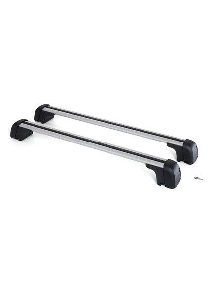 Barras portaequipajes ranura en T, plata