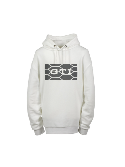 Sudadera con capucha, Unisex GTI, blanca