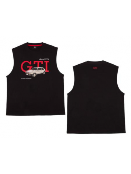 Camiseta sin mangas negra Unisex GTI