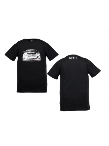 Camiseta GTI, Unisex, negra
