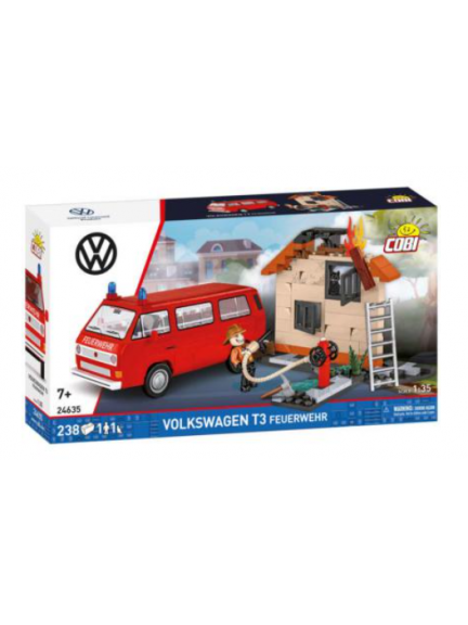 VW Modelo de Coche en Miniatura, Kit de montaje 1:35, T1 Camión de Bombero