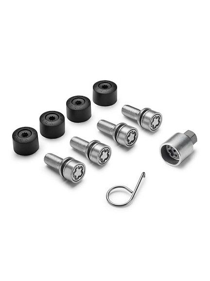 Juego de tornillos de seguridad para ruedas M14 x 1,5 x 27, collar esférico suelto