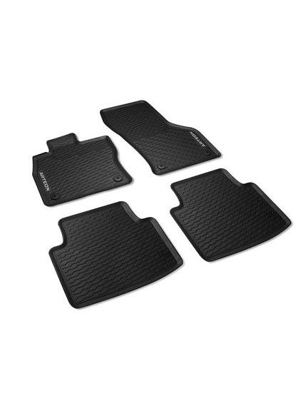 Alfombrillas cuatro estaciones delanteras y traseras, negro titanio