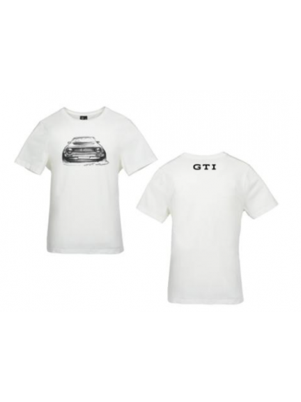 Camiseta GTI, Unisex, blanca