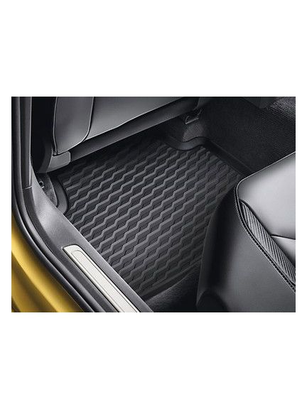 Alfombrillas para todo tipo de clima traseras, negro titanio 