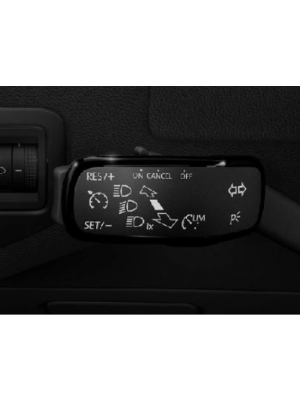 Instalación reguladora de velocidad Vehículo automático, con indicador multifunción