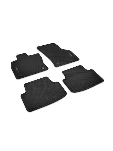 Alfombrillas cuatro estaciones delantas y traseras, plus, no para híbrido medio, negro titanio