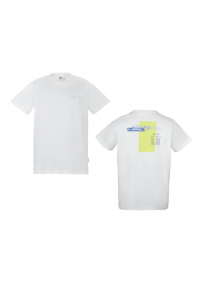 Camiseta blanca, unisex, Colección Golf