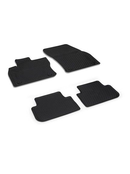 Alfombrillas cuatro estaciones delanteros y traseros, negro titanio