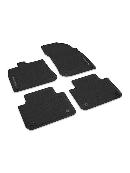 Alfombrillas cuatro estaciones delanteras y traseras, negro titanio