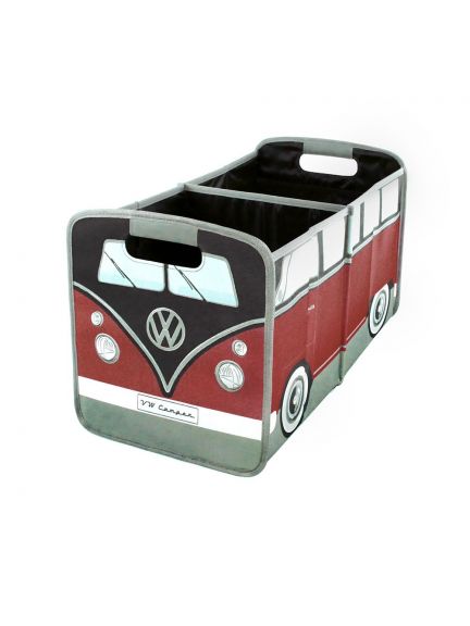 Caja de almacenamiento pegalbe VW T1 Bus, roja y negra