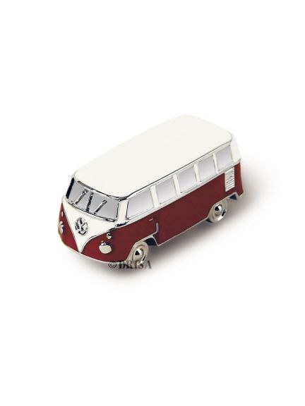 Mini modelo de Bus VW T1, rojo