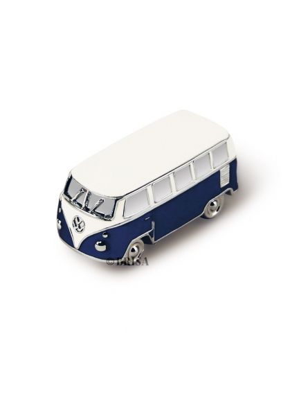 Mini modelo de Bus VW T1, azul