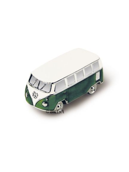  Mini modelo de Bus VW T1, verde 