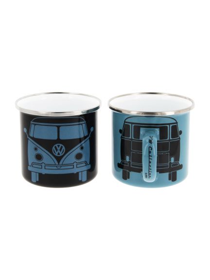 Taza esmaltada Volkswagen, juego de 2