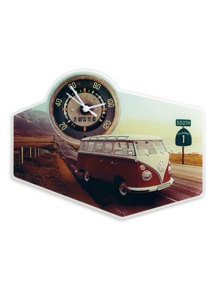 Reloj de pared VW T1, highway 