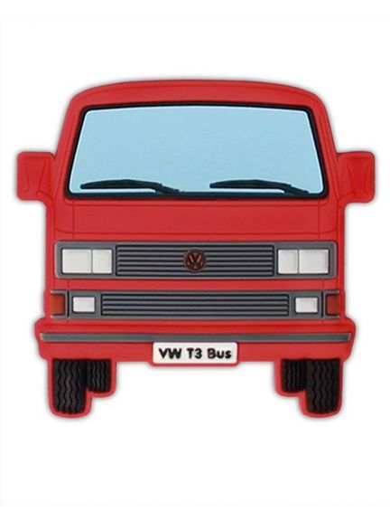 Imán de goma VW T3, rojo