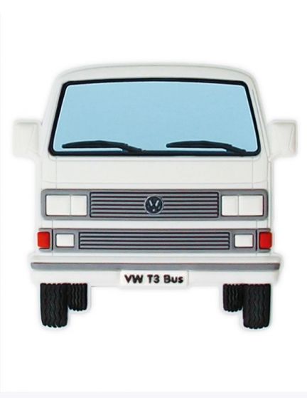 Imán de goma VW T3, blanco 