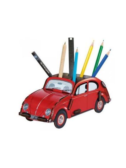 Portalápices de escritorio VW Beetle, rojo