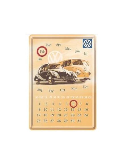 Postal Chapa Calendario